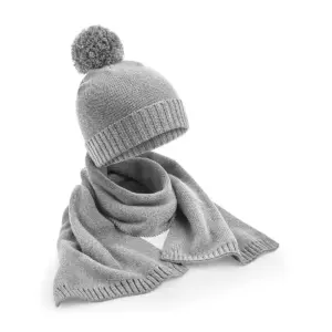knitted scarf and beanie gift set