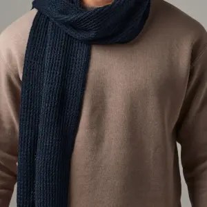 classic waffle knit scarf