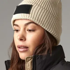 fashion patch beanie