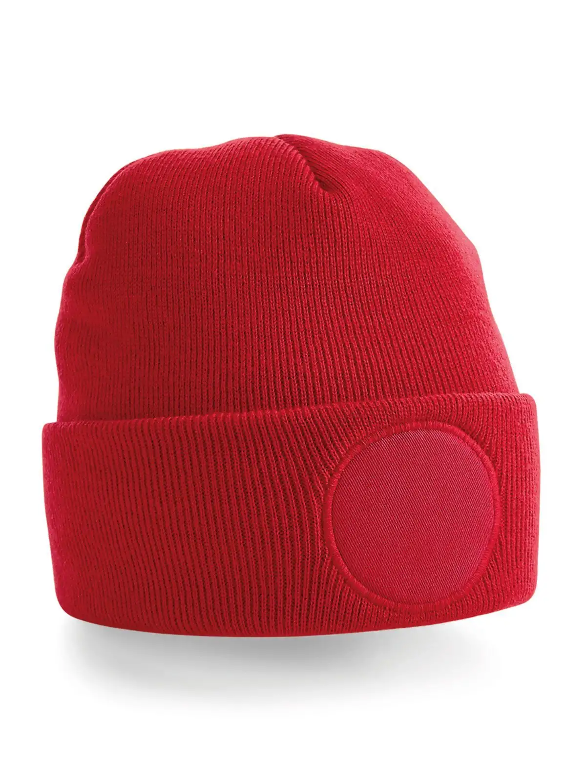 circular patch beanie circular patch beanie