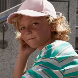 junior organic cotton 5 panel cap