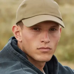 organic cotton 6 panel dad cap