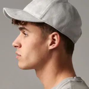 faux suede 6 panel cap