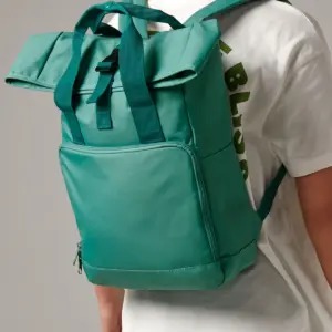twin handle roll top backpack