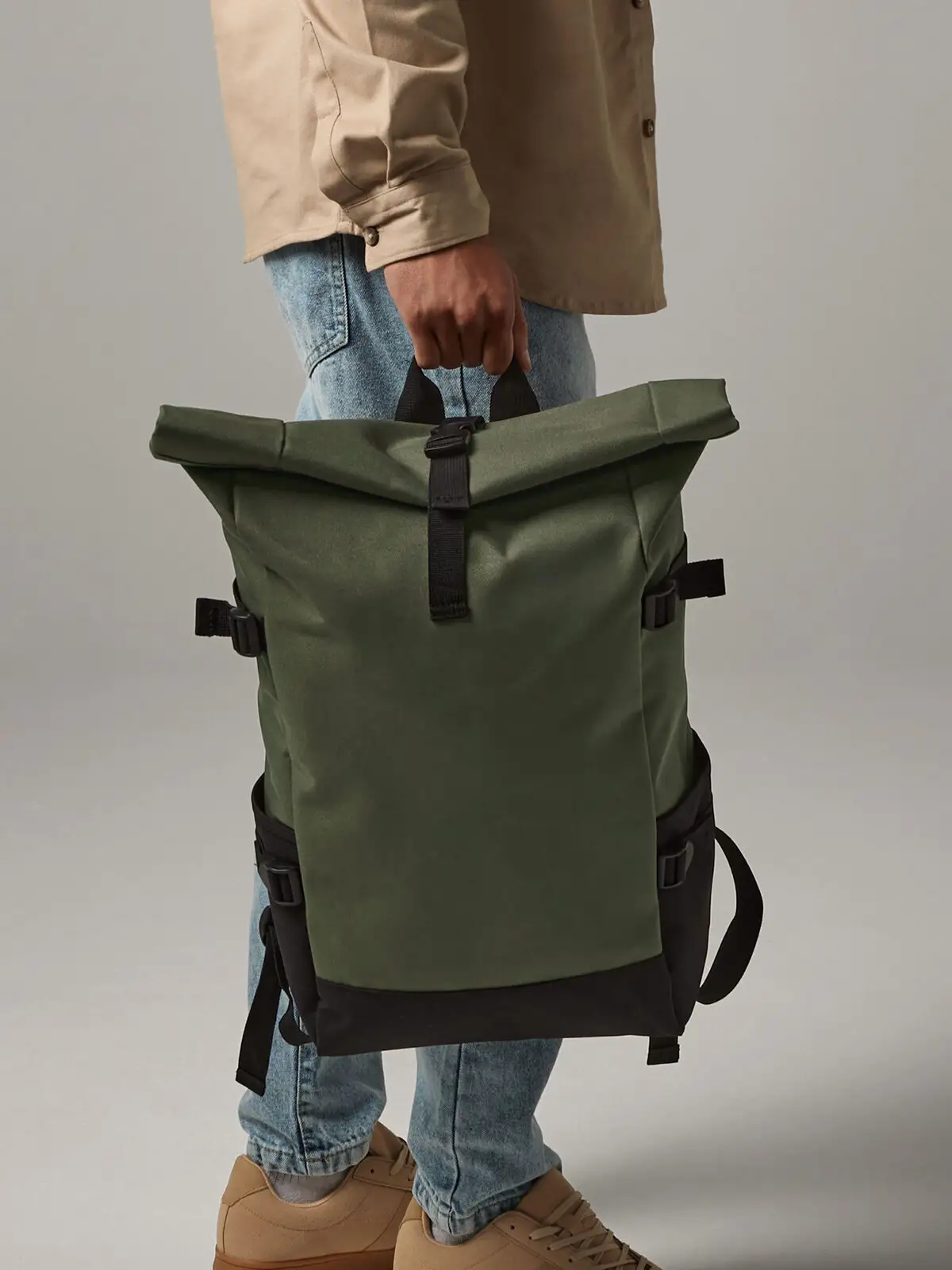 block roll top backpack block roll top backpack