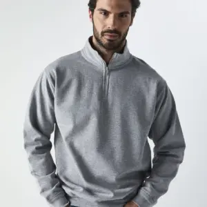 zip neck sweat