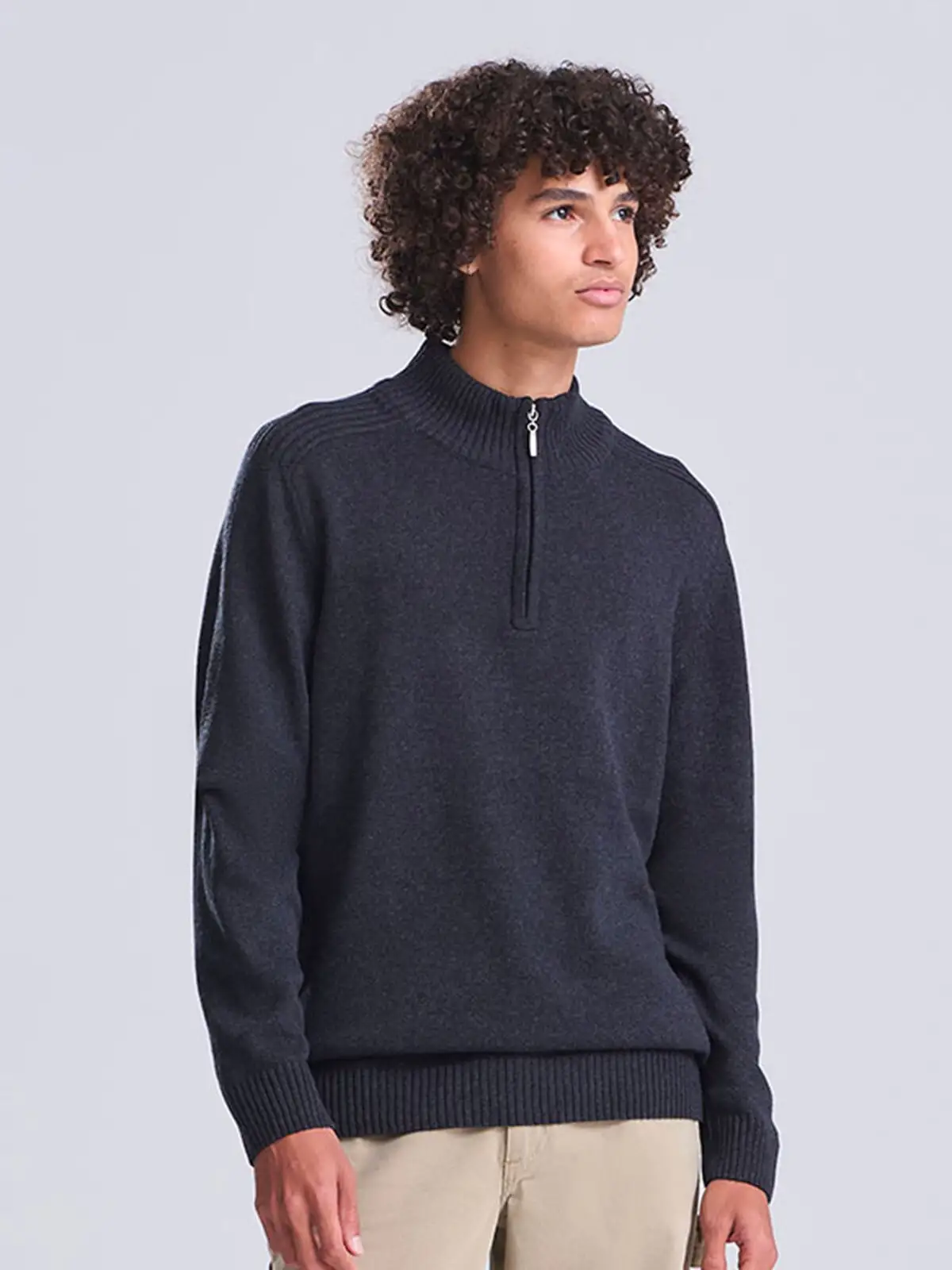 wakhan 1/4 zip knit sweater wakhan 1/4 zip knit sweater