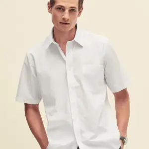 poplin shirt short sleeve