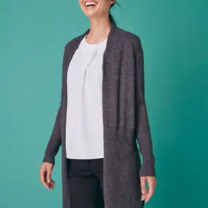 ladies’ longline open cardigan