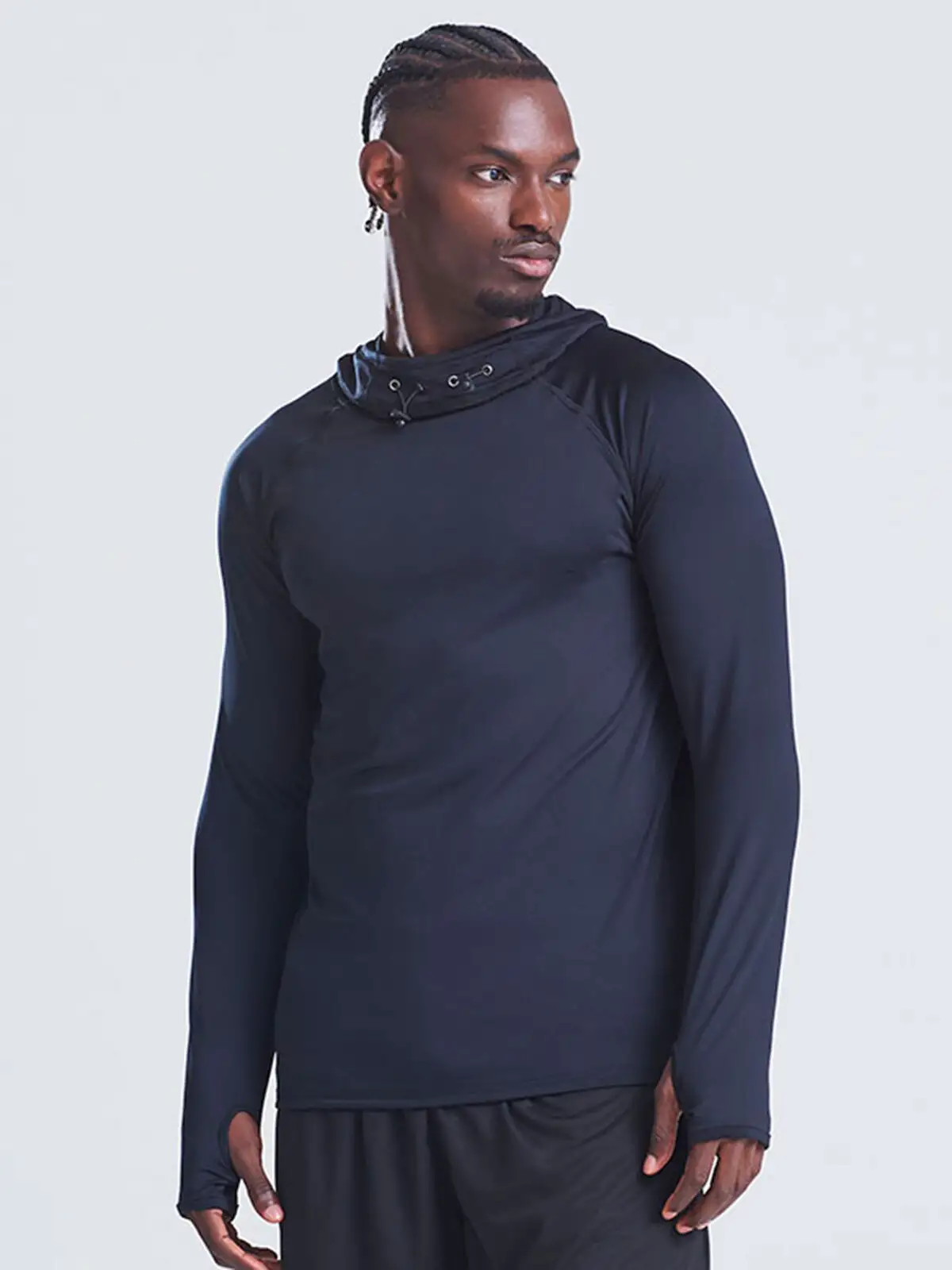 mens cool cowl neck top mens cool cowl neck top