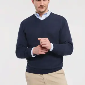 men’s v neck knitted pullover