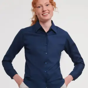 ladies’ long sleeve easy care oxford shirt