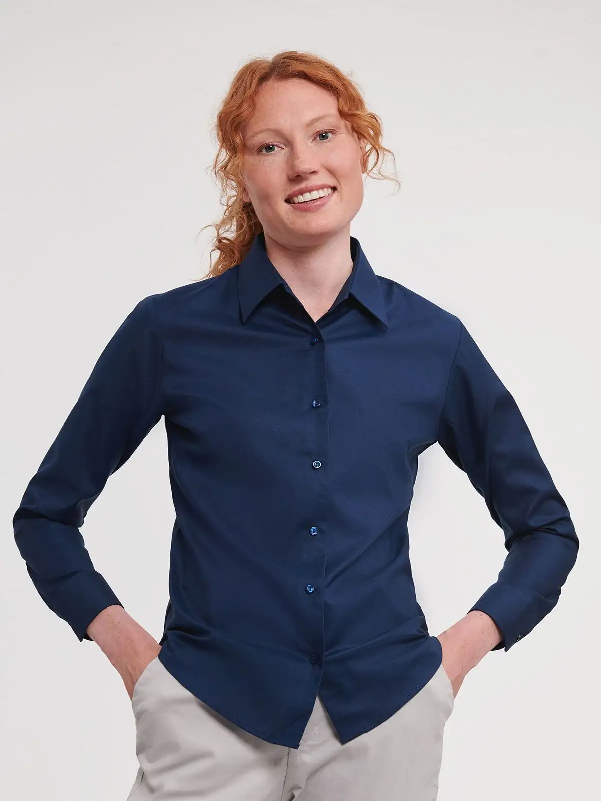 ladies’ long sleeve easy care oxford shirt ladies’ long sleeve easy care oxford shirt