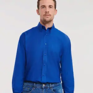 men’s long sleeve easy care oxford shirt