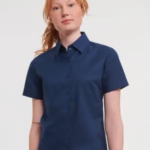 ladies’ short sleeve easy care oxford shirt