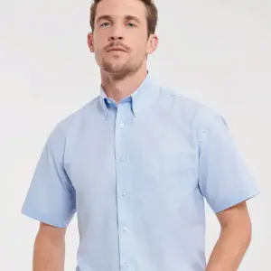 men’s short sleeve easy care oxford shirt