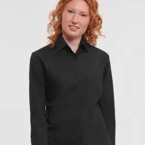 ladies’ long sleeve pure cotton poplin shirt