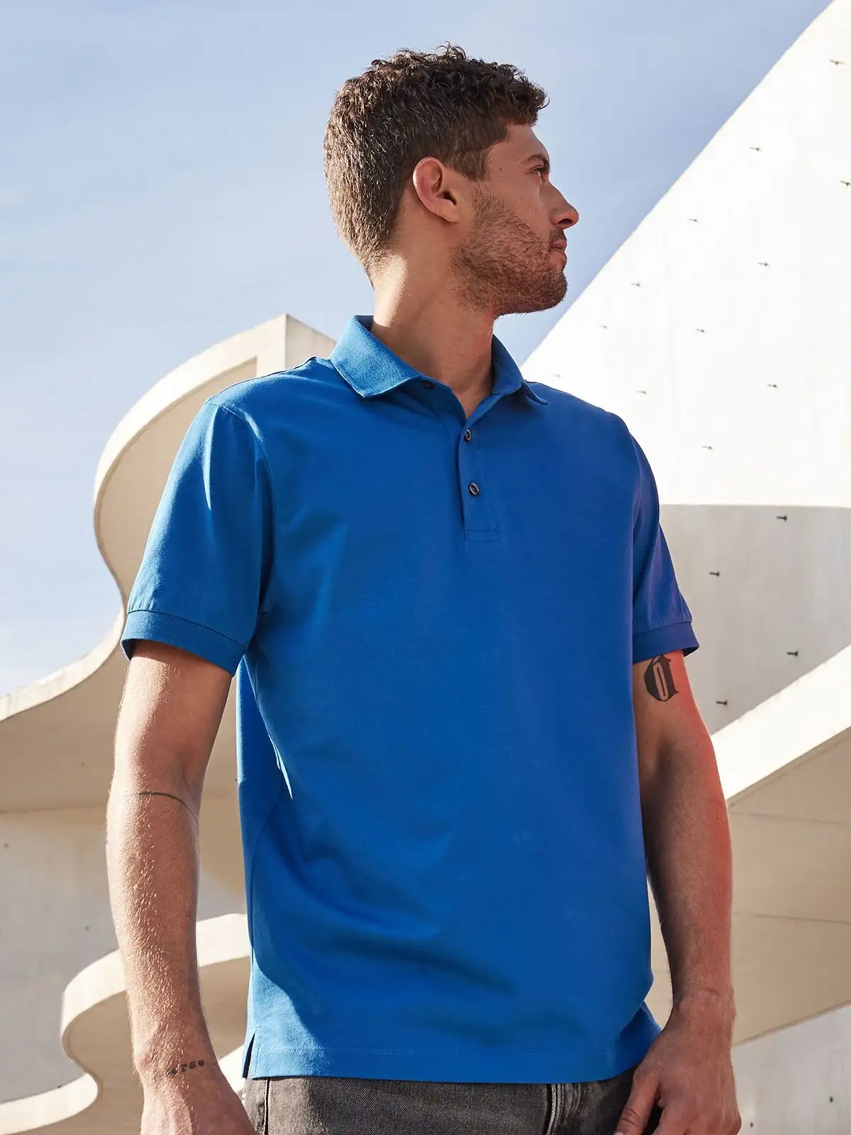 men’s mercerised polo men’s mercerised polo