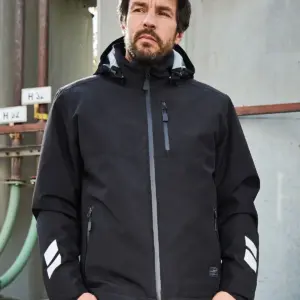 padded hardshell workwear jacket