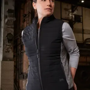 ladies’ padded hybrid vest
