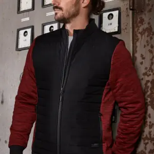 men’s padded hybrid jacket