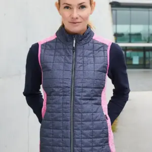 ladies’ knitted hybrid vest