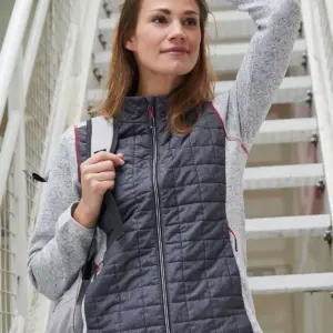 ladies’ knitted hybrid jacket