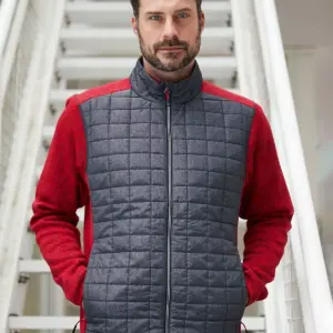 men’s knitted hybrid jacket