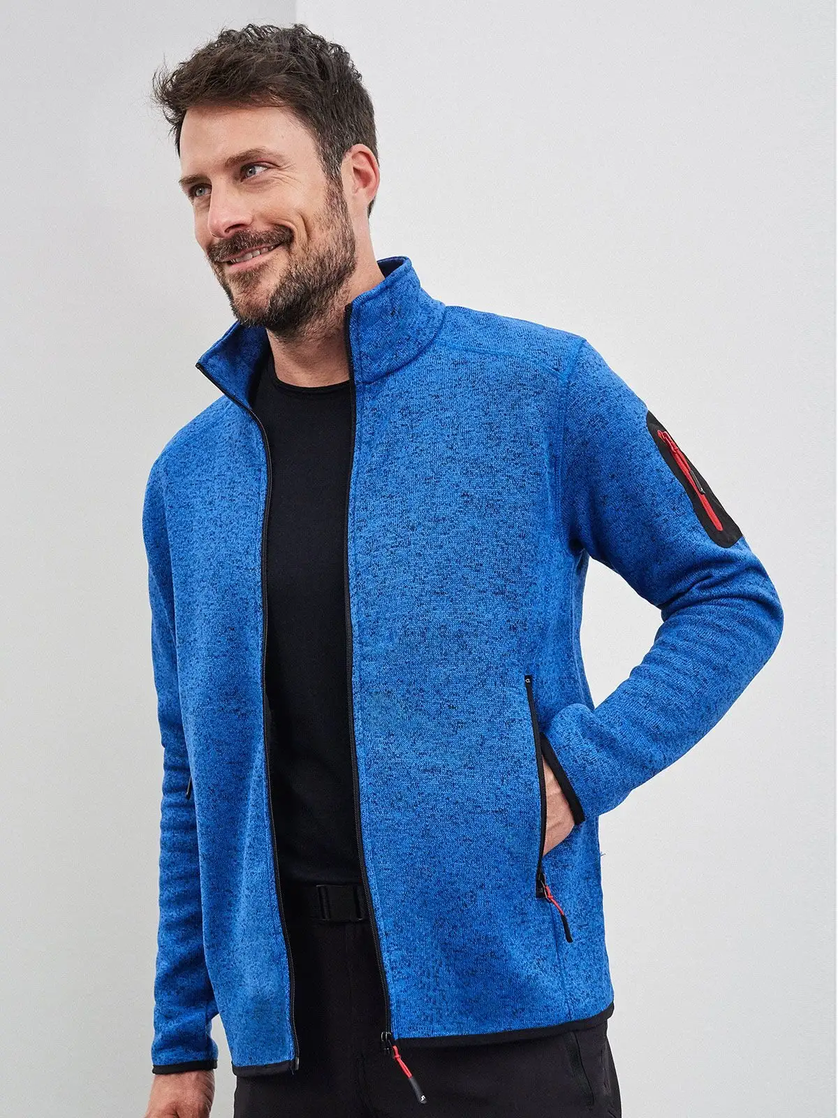 men’s knitted fleece jacket men’s knitted fleece jacket