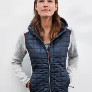 ladies’ knitted hybrid jacket