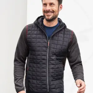 men’s knitted hybrid jacket