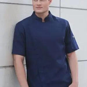 short sleeve chef jacket modern look