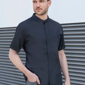 short sleeve chef jacket modern touch