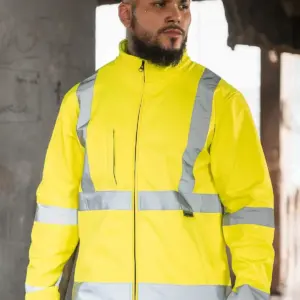 hi viz softshell jacket