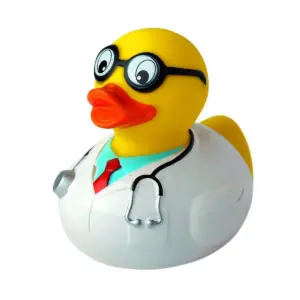 squeaky duck, professor
