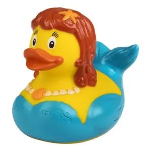 rubber duck, mermaid