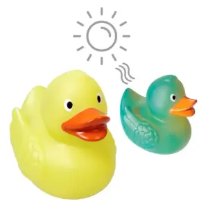 squeaky duck, colour changing uv