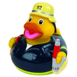 squeaky duck, firefighter