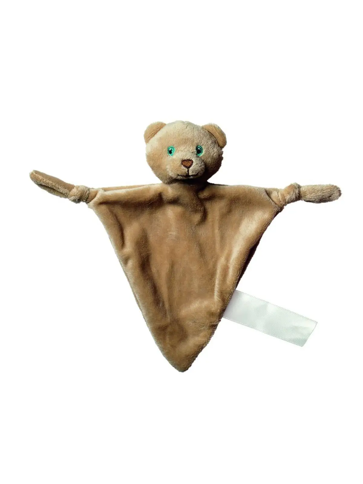 cuddle blanket bear, triangular cuddle blanket bear, triangular