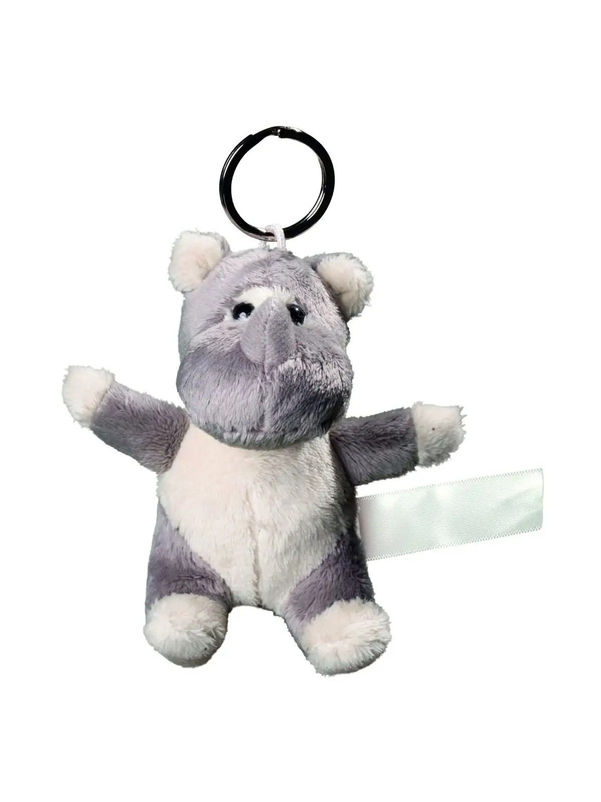 plush rhino with keychain plush rhino with keychain