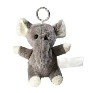 plush elephant with keychain