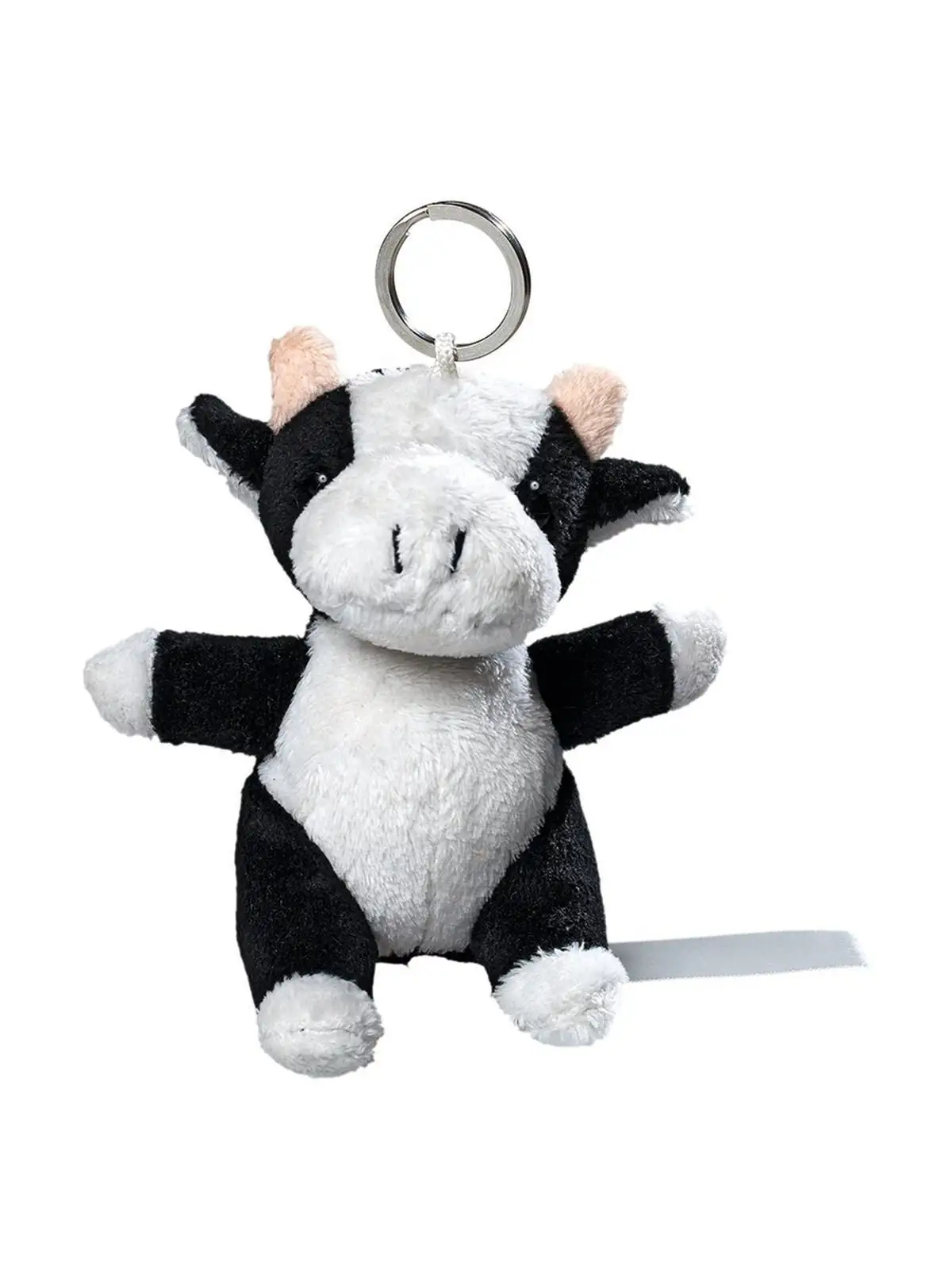 plush cow with keychain plush cow with keychain