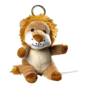 plush lion with keychain