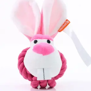 dog toy knotted animal rabbit