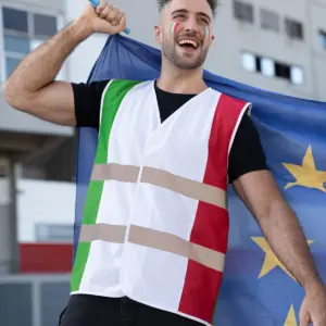 national flag safety vest