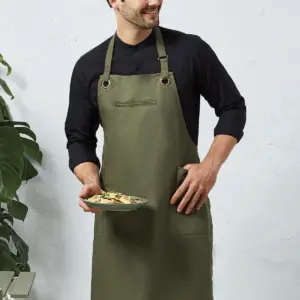 Γ’ΒΒbarleyΓ’ΒΒ contrast stitch sustainable bib apron