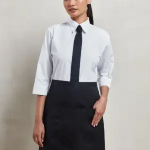 ‘colours’ mid length apron with pocket