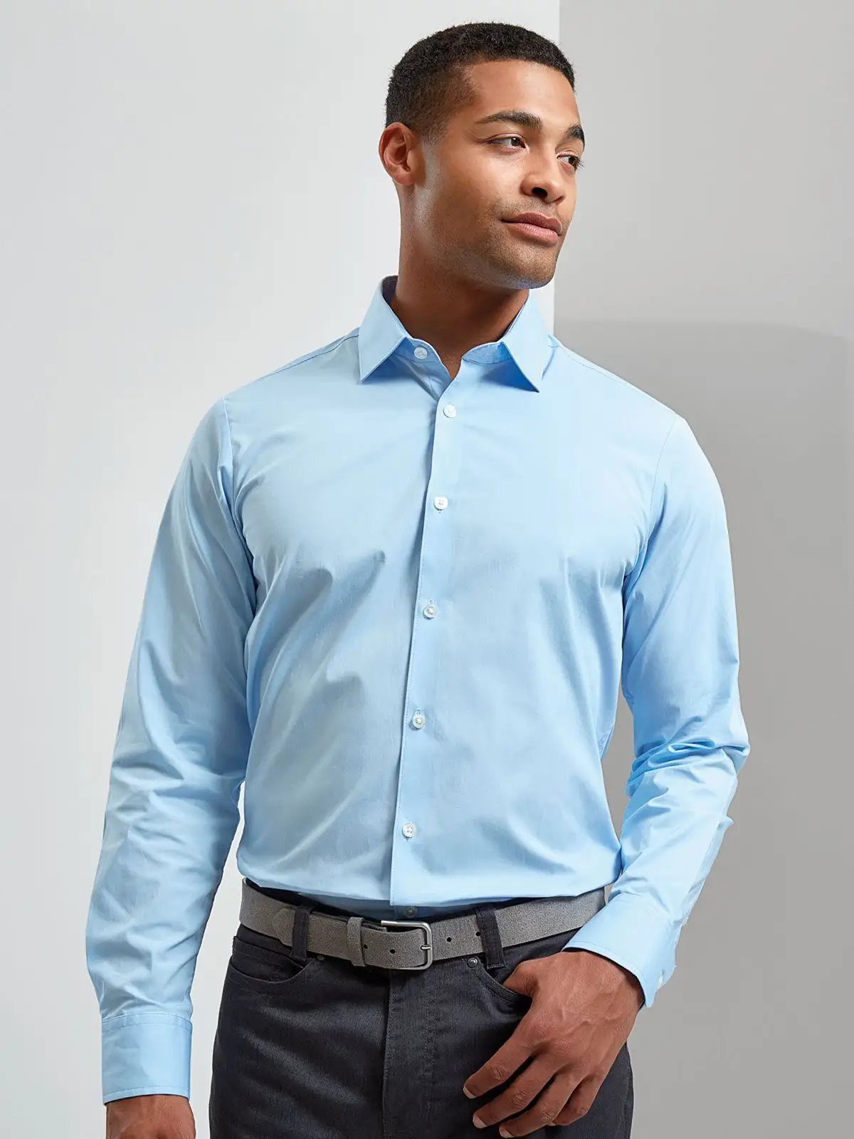 men’s stretch fit cotton poplin long sleeve shirt men’s stretch fit cotton poplin long sleeve shirt