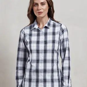 ladies’ lsl ‘ginmill’ check cotton bar shirt