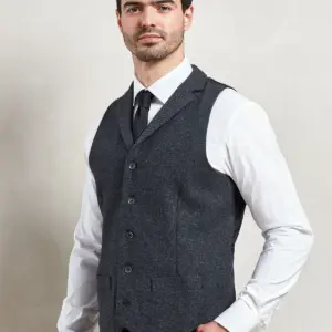menâs herringbone waistcoat